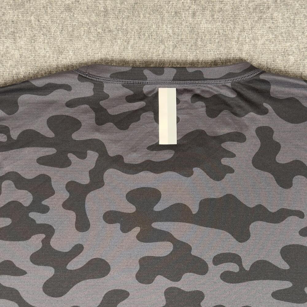 Rhoback Shirt Mens XXXL Gray Camo Short Sleeve Performance Tee Golf Training - Picture 7 of 11